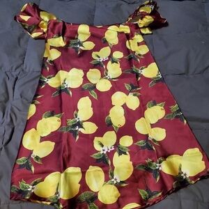 ROSETTE lemon dress